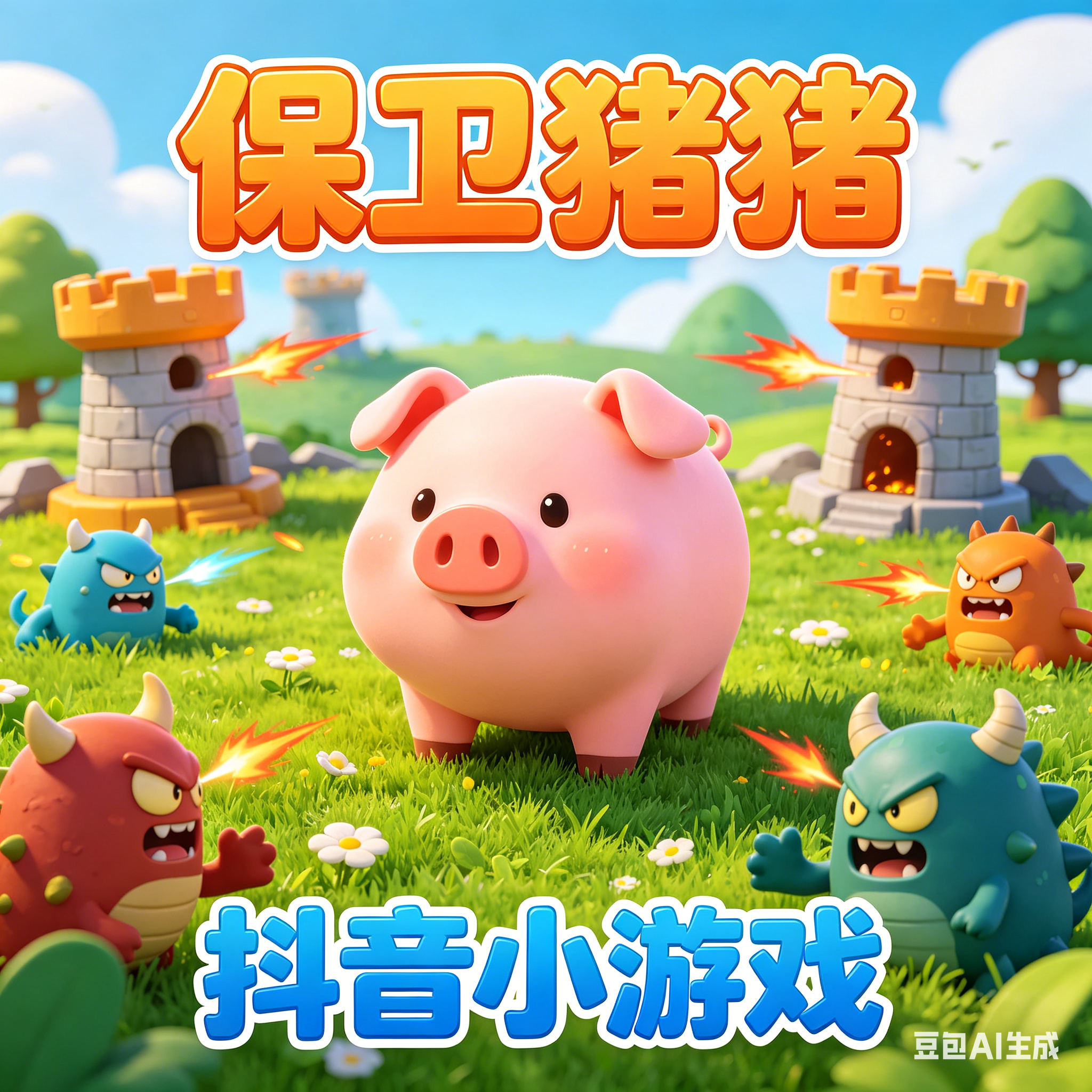 【双端】保卫猪猪 内置GM-少点烦恼公益游戏